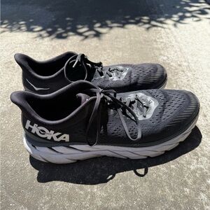 Hoka Clifton 7 Sz 15 Men's Black Running Shoes